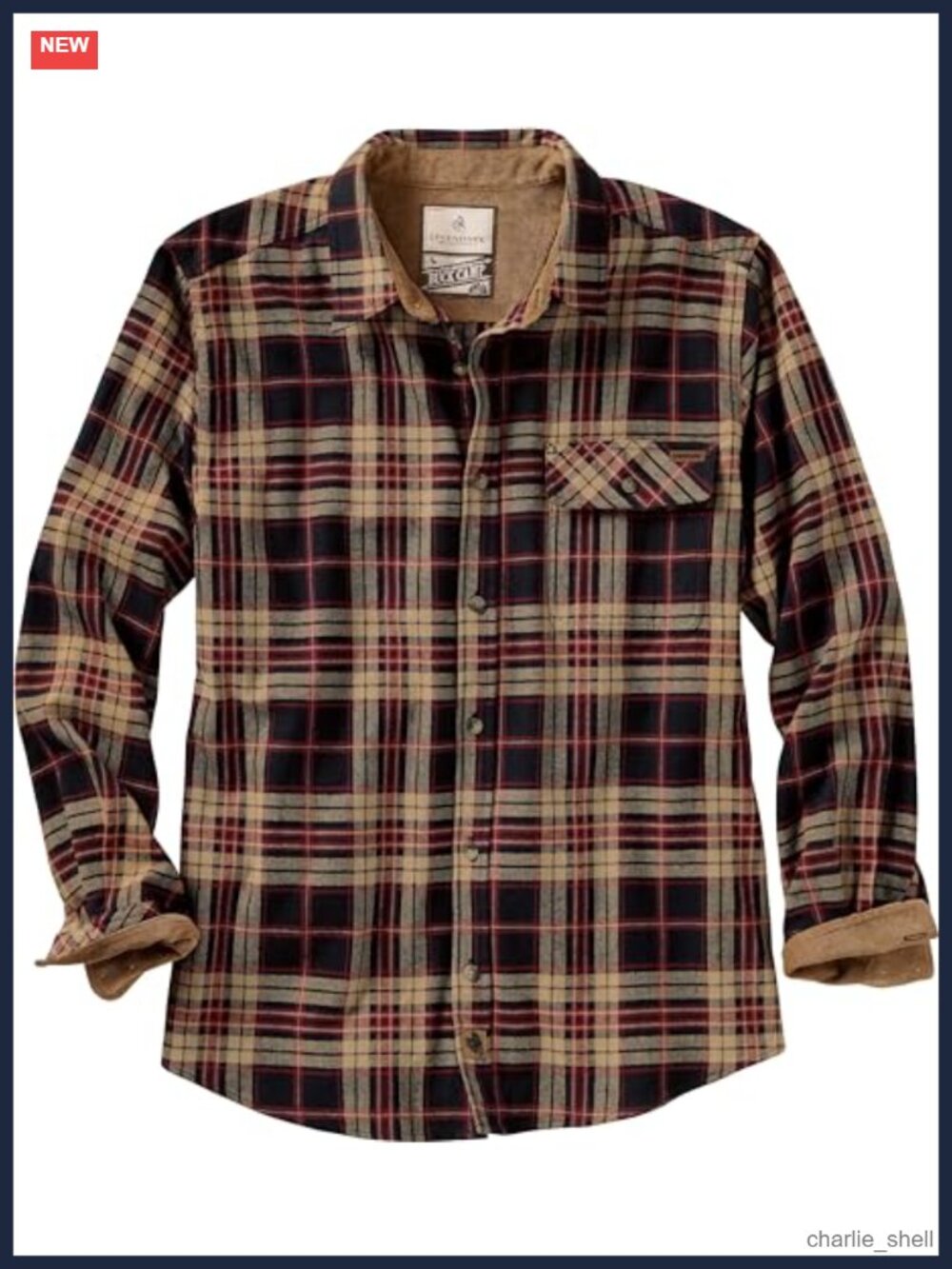 Men's Flannel Long Sleeve Button Down Relaxed Fit Casual Shirt